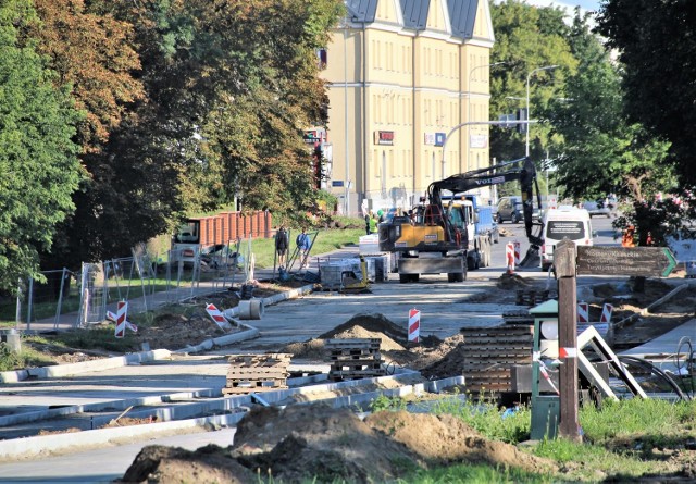 Roboty na ulicy Piłsudskiego trwają już wiele tygodni