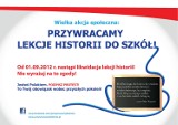 Przywracamy lekcje historii do szkół. Zbieramy podpisy