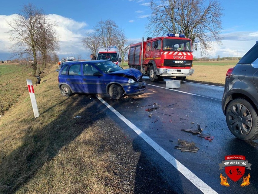 Wypadek na drodze krajowej 45 w gminie Ostrówek. Potrącony pracownik kierujący ruchem 