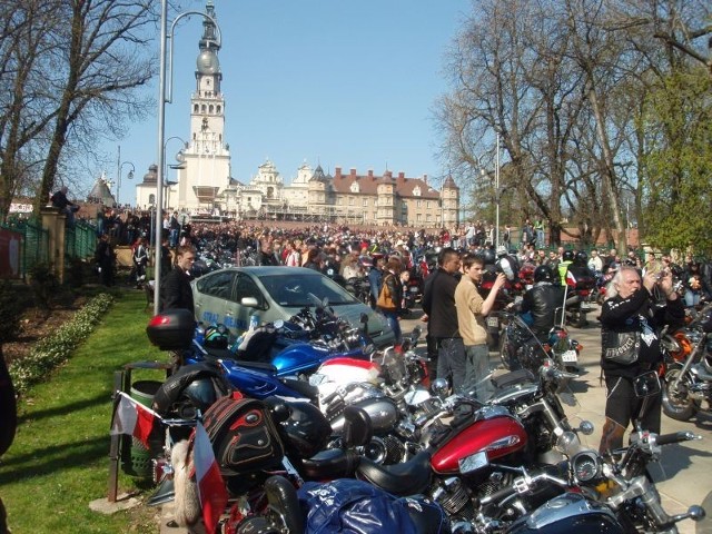 Zgorzelecka wyprawa jest częścią ogólnopolskiego zlotu motocyklistów na Jasną Górę.