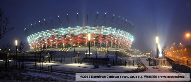 Piękny Stadion Narodowy nocą (ZDJĘCIA)