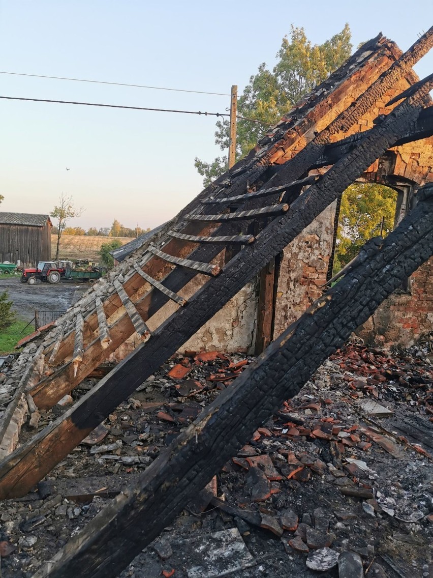 Spalony dom w Szropach