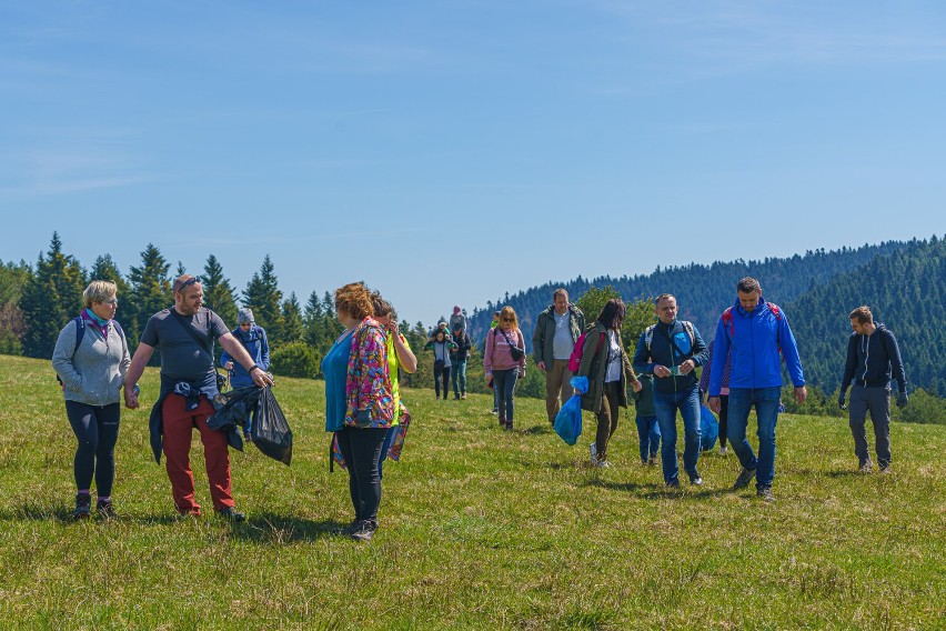 Sądecczyzna. Wolontariusze wspólnie posprzątali 80 km górskich szlaków [ZDJĘCIA]