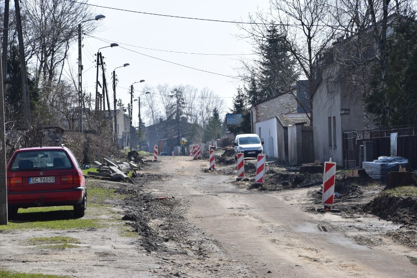 Trwa przebudowa ulicy Złotej w Częstochowie