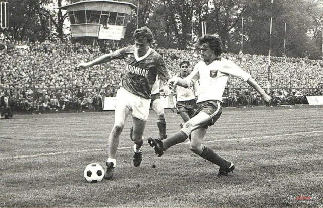 7 października 1984 , Radom, ul. Struga 63. Stadion Radomiaka Radom. Mecz I ligi piłki nożnej, Radomiak Radom - Widzew Łódź.