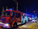 Pożar altany przy ulicy Pilarczyka w Rybniku. W nocy z ogniem walczyło 11 strażaków, na szczęście nikt nie ucierpiał 