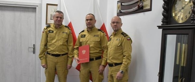 Mł. bryg. Rafał Duzowski został nowym komendantem Komendy Powiatowej Państwowej Straży Pożarnej w Kościerzynie.