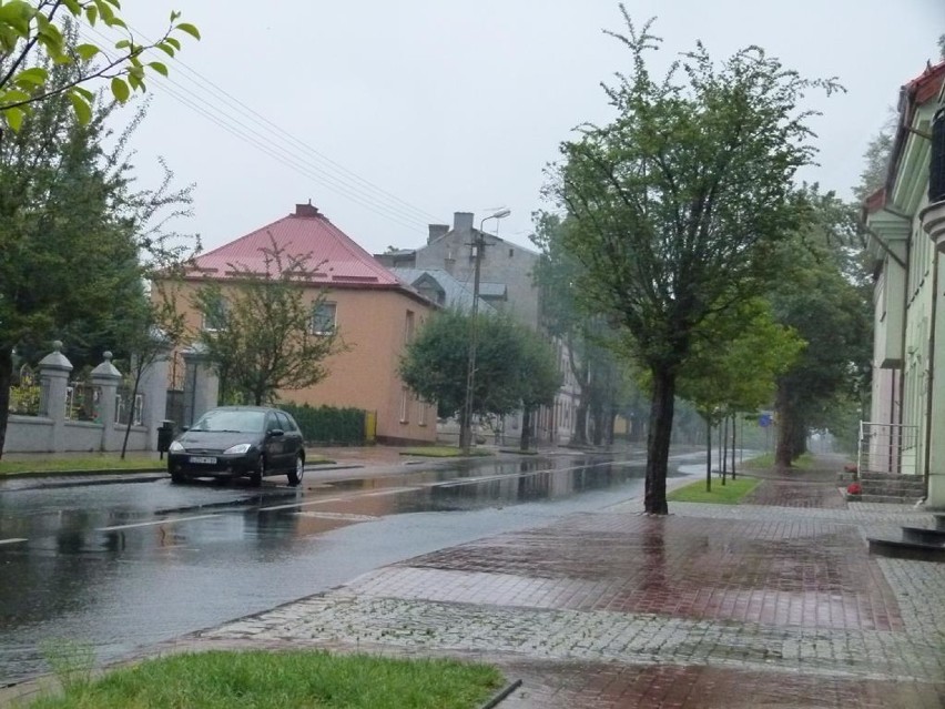 Burza i ulewa nad Zduńską Wolą