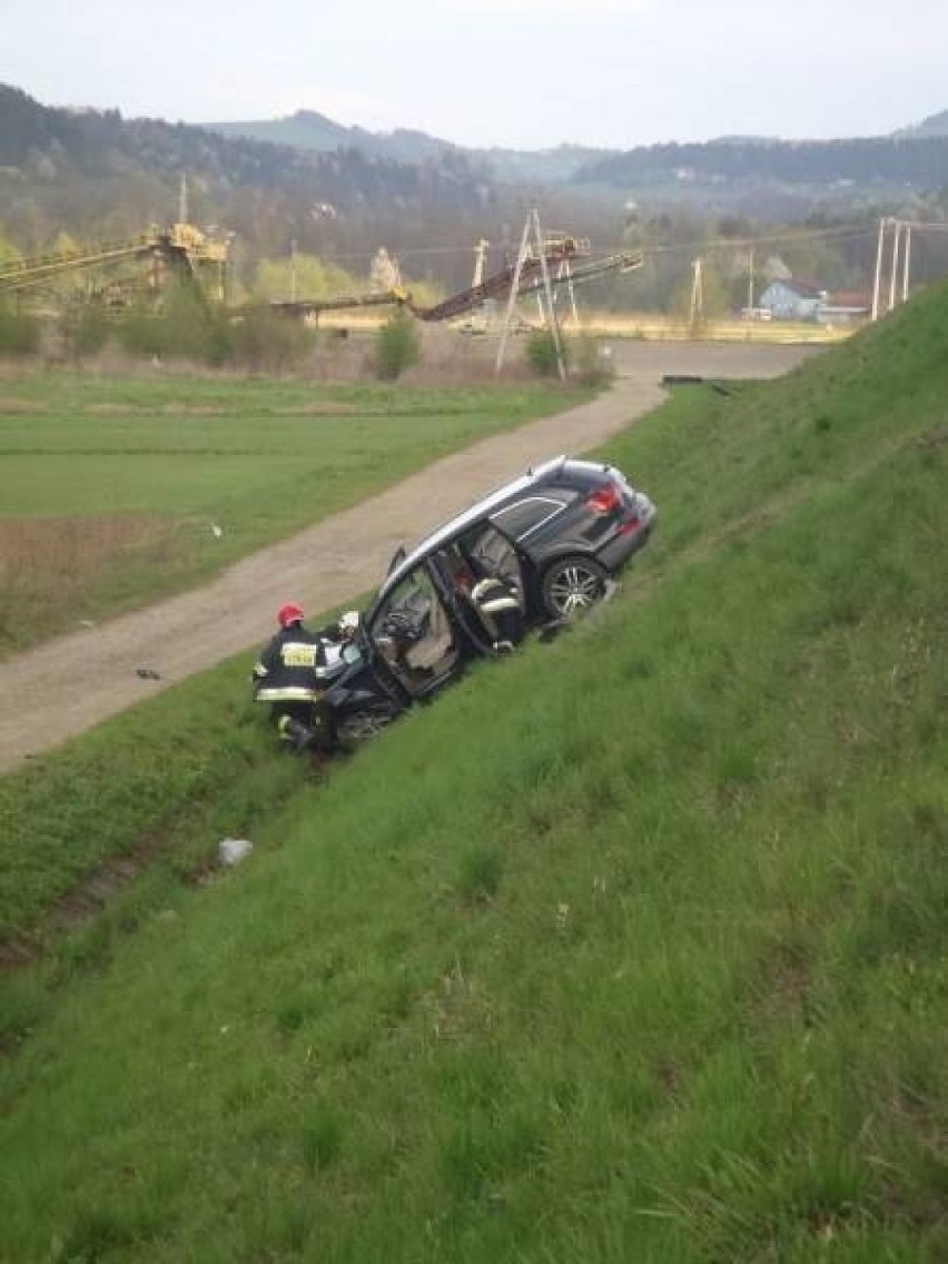 Wypadek na obwodnicy Starego Sącza [ZDJĘCIA]