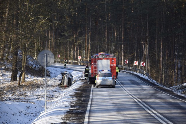Wypadek koło Miastka (DK21) 2.03.2018