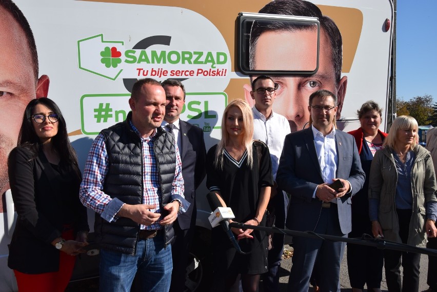 Europoseł Krzysztof Hetman spotkał się z mieszkańcami Kraśnika, podczas trasy wyborczej Polskiego Stronnictwa Ludowego