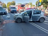 Tarnów. Wypadek na skrzyżowaniu Mościckiego-Szkotnik. Pomocy medycznej wymagała kobieta i podróżujące z nią małe dziecko