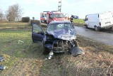 Wypadek w miejscowości Buszkowo. Zderzyły się dwa samochody