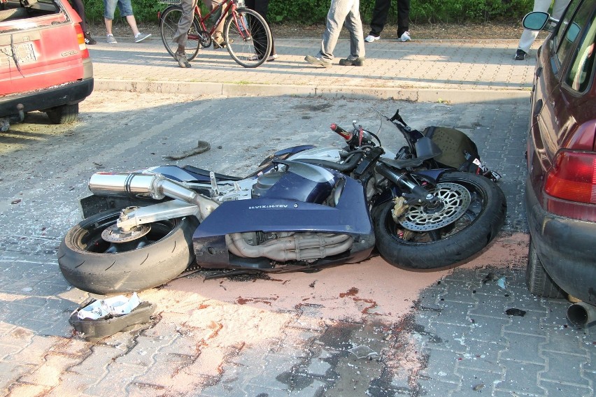 Do wypadku doszło późnym popołudniem 14 maja. Motocyklista,...