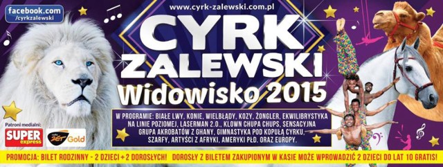 Cyrk Zalewski we Wrześni.