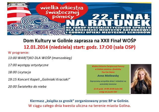 WOŚP 2014 w Golinie