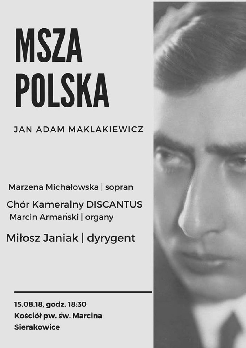 Święto 15 sierpnia - gospel w parku w Kartuzach, "Msza polska" w Sierakowicach, Koncert Maryjny w Żukowie, muzyka w kolegiacie