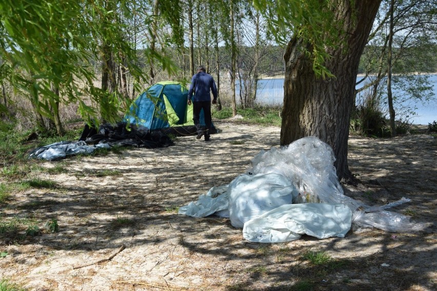 Na dzikeij plaży "Krowica" w Perzynach po minionym...