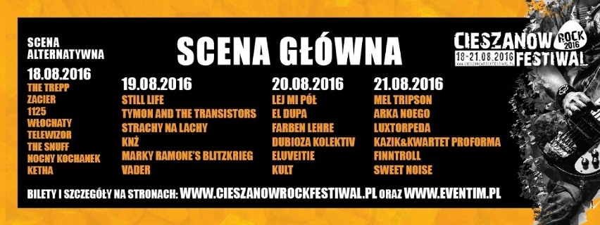 Marky Ramone i 10 kolejnych zespołów na Cieszanów Rock Festiwal 2016