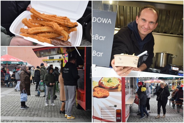 Strefa Smaków Food Truck - podczas Jarmarku Wielkanocnego 2023 na Zielonym Rynku (1.04.2023).