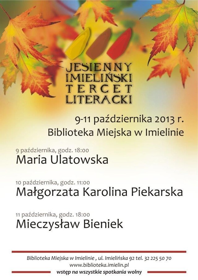 Jesienny Imieliński Tercet Literacki