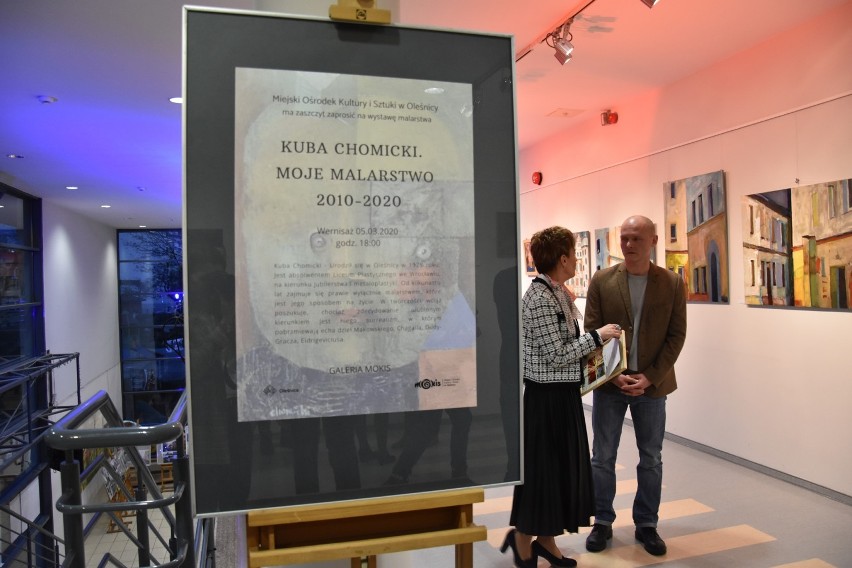 Oleśniczanin Kuba Chomicki zaprezentował swoje prace