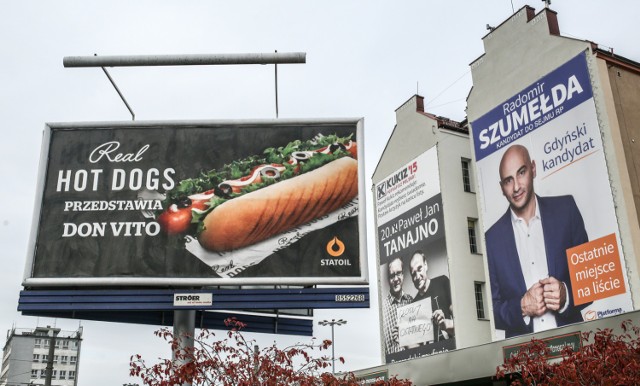 Natłok reklam na ulicach miasta zaczyna coraz bardziej przeszkadzać mieszkańcom Gdyni.