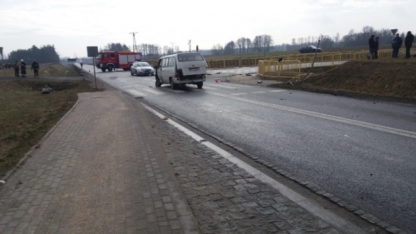 Wypadek w Kraśnicy na drodze wojewódzkiej 726 w powiecie opoczyńskim