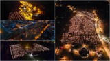 Cmentarze w Tarnowie i regionie z lotu ptaka. Piękne, nocne zdjęcia z drona rozświetlonych nekropolii robią wrażenie