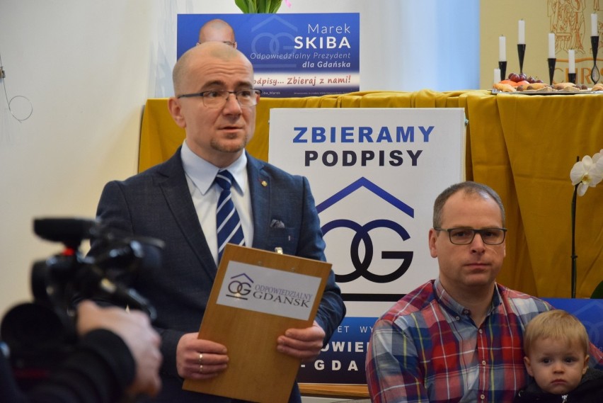 Konferencja prasowa Marka Skiby, który zamierza ubiegać się...