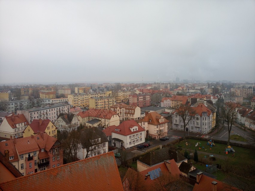 Szczecinek z wysokości wieży kościoła Mariackiego