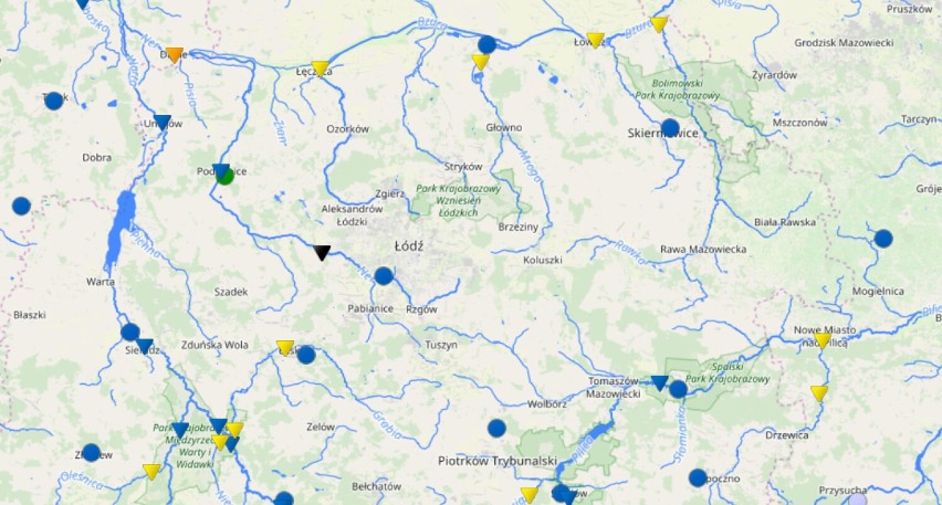 Jaki poziom wód w rzekach w Łódzkiem? Sprawdź stan we wszystkich punktach pomiaru