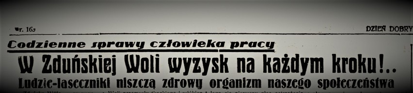 O sytuacji w zduńskowolskich fabrykach warszawska prasa...