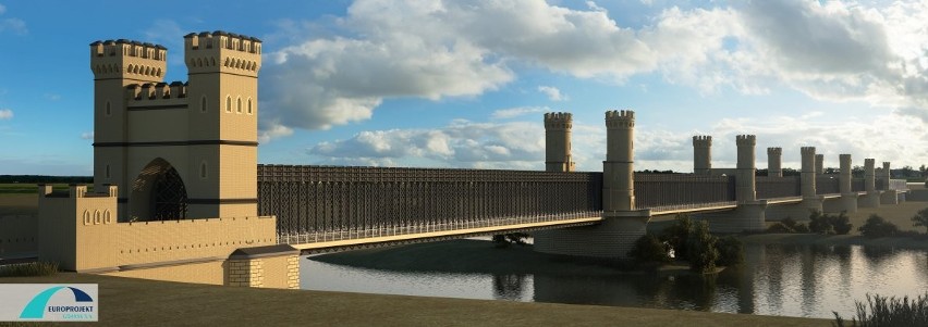- Tak pięknie znów może prezentować się nasz most -...