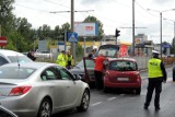 Wypadek w Toruniu. Na Szosie Lubickiej zderzyły się dwa pojazdy [ZDJĘCIA]