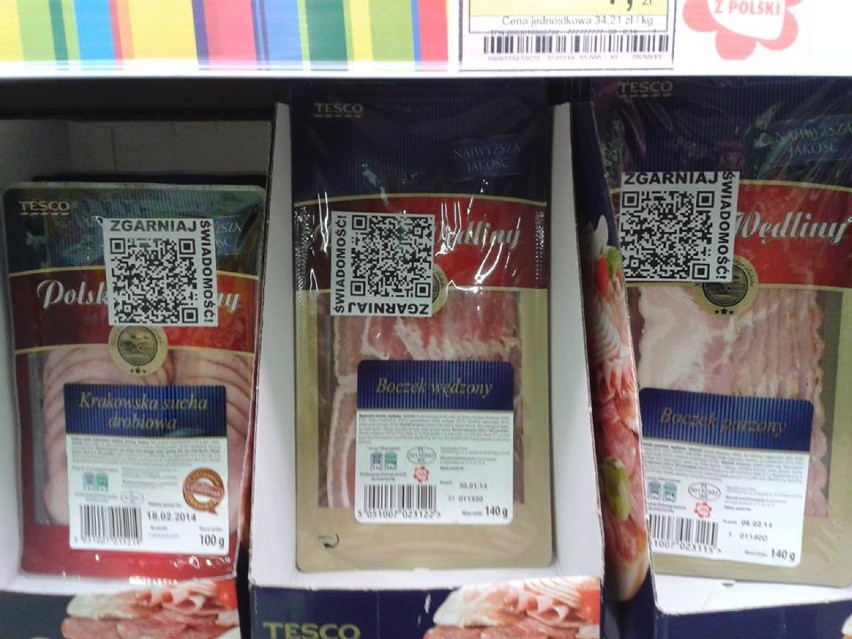 "Zgarnij świadomość" - kody na mięsie w supermarkecie prowadzą do drastycznego filmu