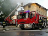 Pożar domu przy al. Grunwaldzkiej w Gdańsku Oliwie [zdjęcia]
