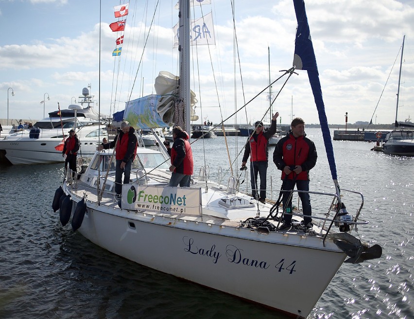 Powitanie jachtu „Lady Dana 44”  w Sopocie