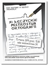 XI Łęczyckie Mistrzostwa Ortografii. Zgłoś swoje uczestnictwo 