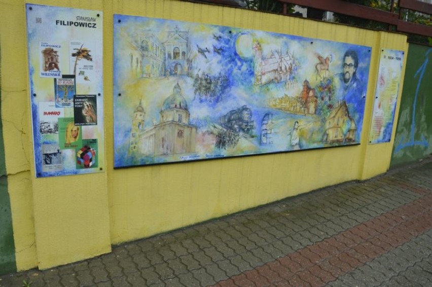 Mural pamięci Stanisława Filipowicza w Dzierzgoniu