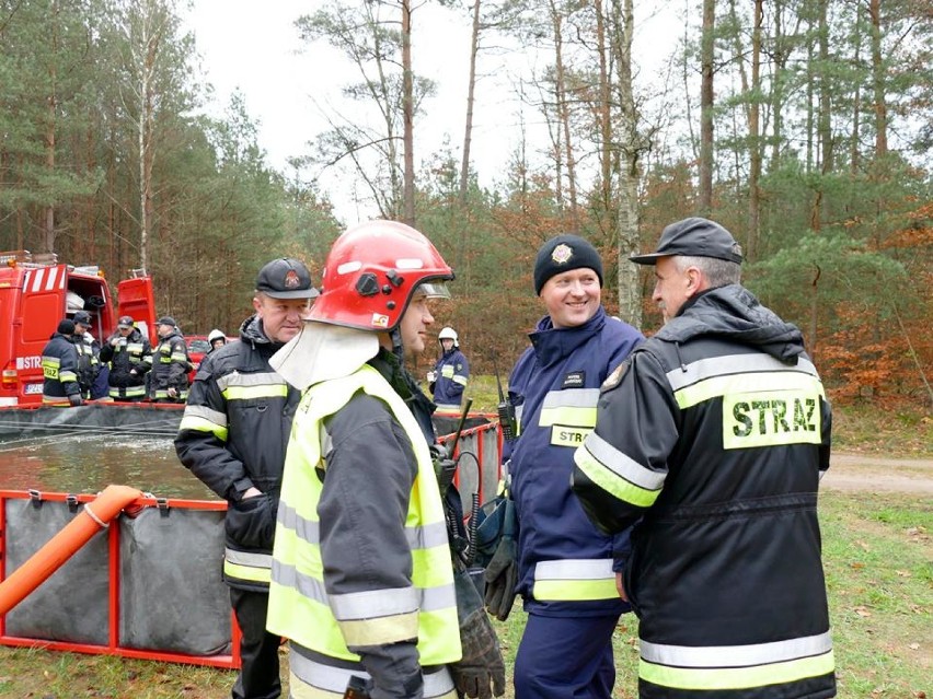 Ćwiczenia jednostek ochrony przeciwpożarowej w Lipce
