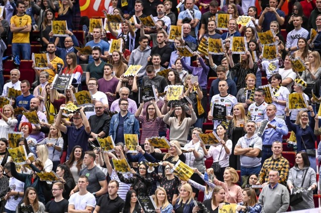 Kibice na meczu Trefl Gdańsk - PGE Skra Bełchatów