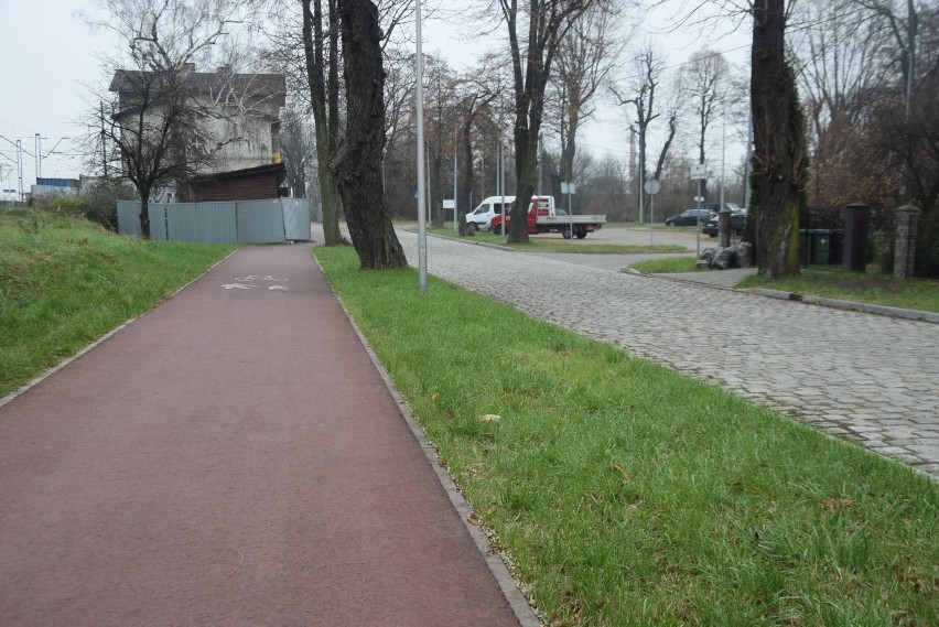 Bieruń Nowy. Jedna ze  ścieżek rowerowych