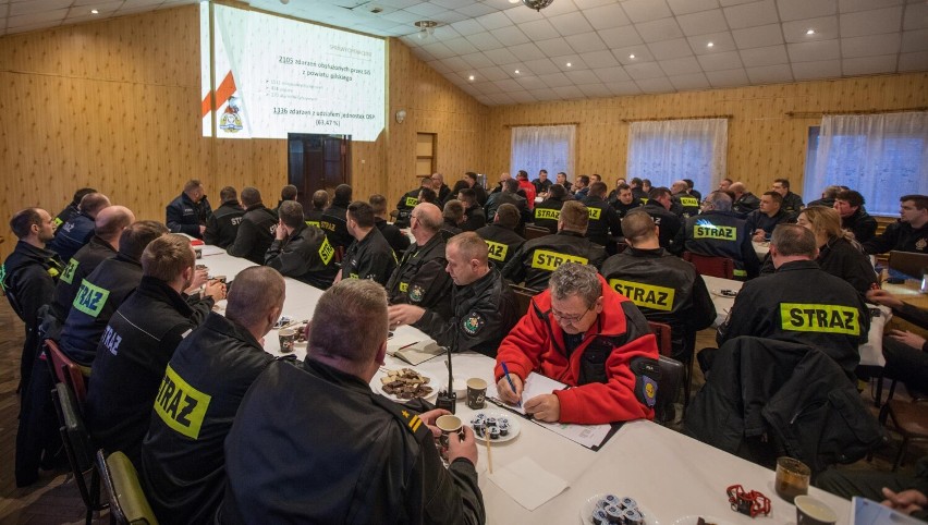 Narada Komendy Powiatowej Państwowej Straży Pożarnej w Pile z jednostkami OSP z terenu powiatu pilskiego w Łobżenicy [ZDJĘCIA]