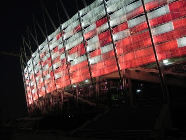 Iluminacja Stadionu Narodowego