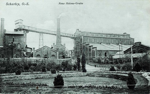 Piekary Śląskie Szarlej - Nieistniejąca już kopalnia cynku Nowa Helena /
Scharley - Neue Helene Grube

Zdjęcie z 1920 roku