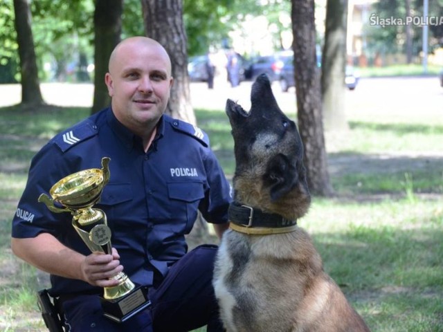 Robert Kolanko i jego pies Jarika.