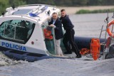 Posterunek policji wodnej nad Zalewem Sulejowskim