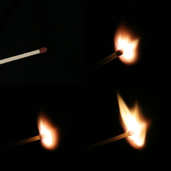 Źródło: http://commons.wikimedia.org/wiki/File:Ignition_of_a_match.jpg