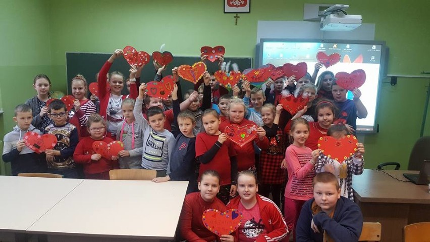 Walentynki w szkole w Karminie